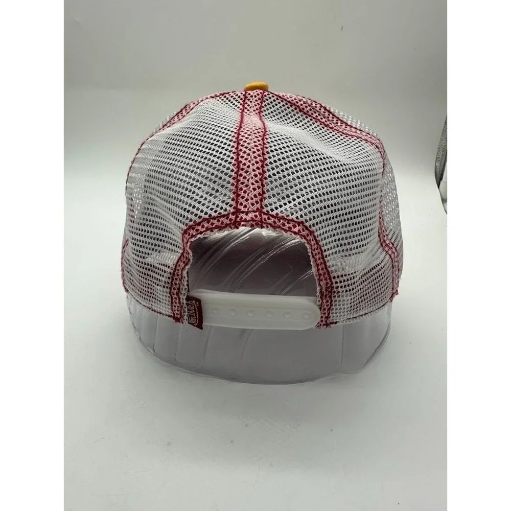 New Von Dutch Trucker Hat Burgundy Gold White Mesh Snapback Adjustable Cap USA